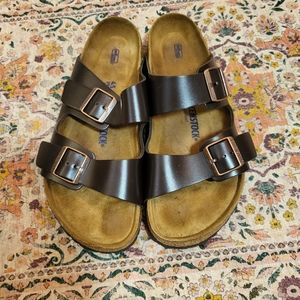 BIRKENSTOCK | Arizona | Brown Leather | size 12-12.5